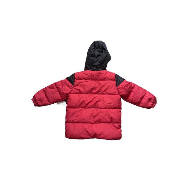 Pony Boys Sz 4T Red White Black Hooded Puffer Coat. New - Picture 6 of 7